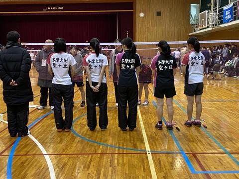 冬季大会決勝トーナメント進出(バド高校女子団体)