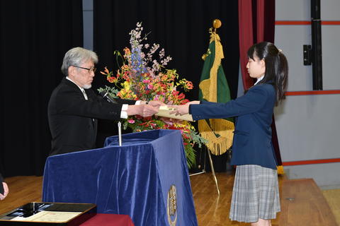 中学卒業式