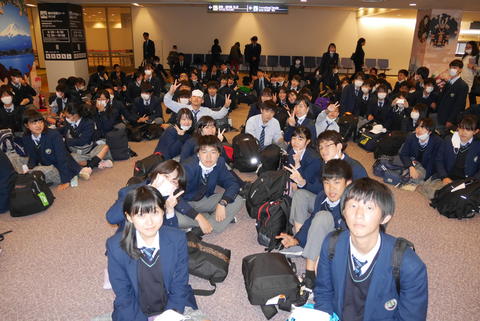 中3NZ修学旅行〜成田到着