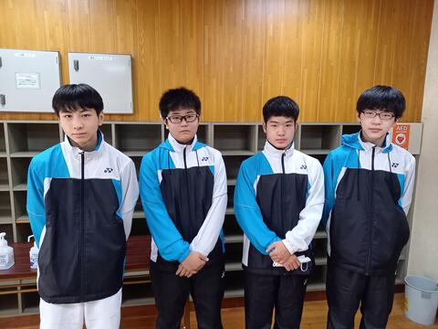 新人戦Dブロック大会出場(バド中学男子)