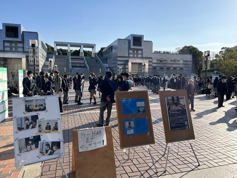 12月9日 高1探究「街なかプレゼン期末テスト」