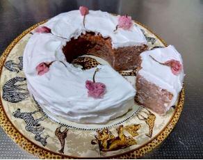 【校長ブログ】校長の料理教室:桜のシフォンケーキ