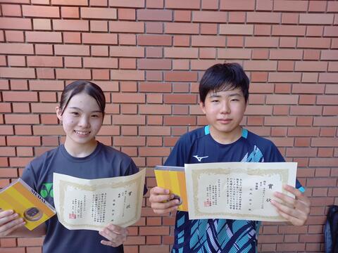 多摩市中学生シングルス大会　優勝