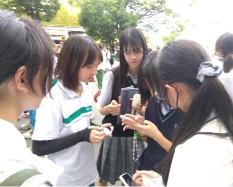 北京101中学との原宿-渋谷界隈を案内