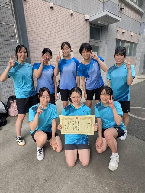 IH西東京予選　ベスト４進出(バド高校女子団体)